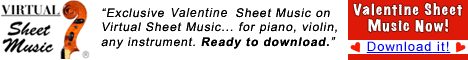 Valentine Sheet Music to download instantly