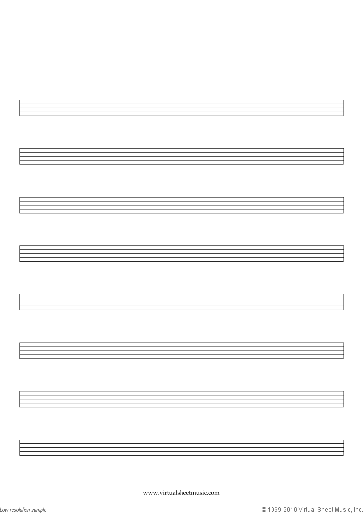 Blank Sheet Music - Manuscript Paper sheet music for writing music! by ...
