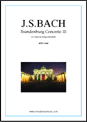 J.S.Bach: Brandenburg Concerto V (f.score) sheet music to download for fl, strings & harpsichord
