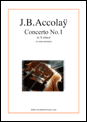 J.B.Accolay: Concerto No.1 in A minor sheet music to download for violin & piano