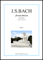 J.S.Bach: French Suites, part I sheet music to download for piano solo (or harpsichord) - Sheet Music