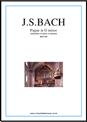 J.S.Bach: Fugue in G minor BWV 578 sheet music to download for piano solo or keyboard - Sheet Music