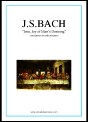 J.S.Bach: Jesu, Joy of Man's Desiring sheet music to download for piano solo - Sheet Music