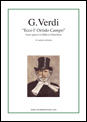 G.Verdi: Ecco l' Orrido Campo, from the opera Un Ballo in Maschera sheet music to download for soprano & piano - Sheet Music