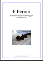 F.Ferrari: Elementary Scales & Arpeggios sheet music to download for violin solo
