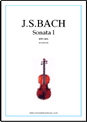 J.S.Bach: Partita No.1 in B minor sheet music to download for violin solo