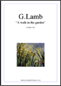 G.Lamb: A Walk In The Garden sheet music to download for piano solo