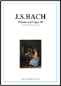 J.S.Bach: Prelude & Fugue I and II - Book I sheet music to download for piano solo (or harpsichord)
