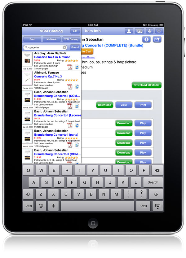 New iPad/iPhone sheet music viewer by Virtual Sheet Music