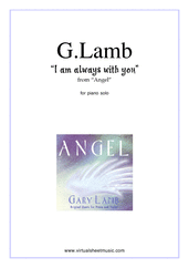 Gary Lamb: I Am Always With You sheet music to download instantl