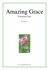 Miscellaneous: Amazing Grace sheet music  for guitar solo
