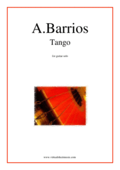 Agustin Barrios: Tango sheet music to download instantly for gui