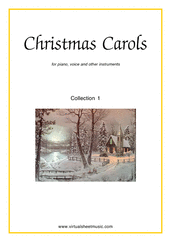 Christmas Sheet Music and Carols to download for piano, voice or other instruments