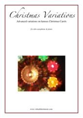 Christmas Sheet Music and Carols to download for alto saxophone & piano