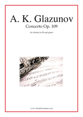 Alexander Konstantinovich Glazunov: Concerto Op. 109 sheet music