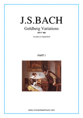 Johann Sebastian Bach: Goldberg Variations (complete) sheet music  for piano solo (or harpsichord)