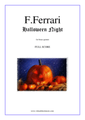 Fabrizio Ferrari: Halloween Night (f.score) sheet music to downl