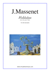 Jules Massenet: Meditation from Thais sheet music  for violin & piano