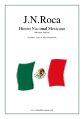 Jaime Nuno Roca: Himno Nacional Mexicano (Mexican Anthem) sheet 