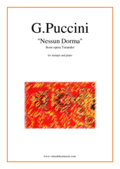 Giacomo Puccini: Nessun Dorma, from the opera Turandot sheet mus