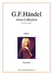 George Frideric Handel: Arias Collection, part I (f.score) sheet