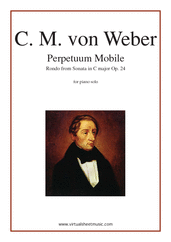 Carl Maria Von Weber: Perpetuum Mobile sheet music  for piano solo