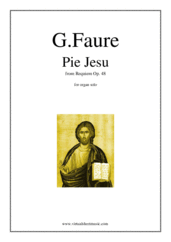 Gabriel Faure: Pie Jesu (Blessed Jesu) sheet music  for organ solo