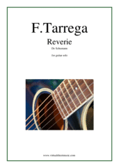 Francisco Tarrega: Reverie De Schumann sheet music  for guitar solo