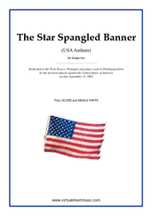 Miscellaneous: The Star Spangled Banner sheet music to download 