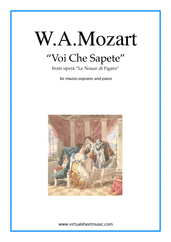 Wolfgang Amadeus Mozart: Voi Che Sapete, from the opera Le Nozze