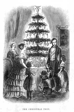 First Christmas Tree in Britain 1846 Illustrated London News