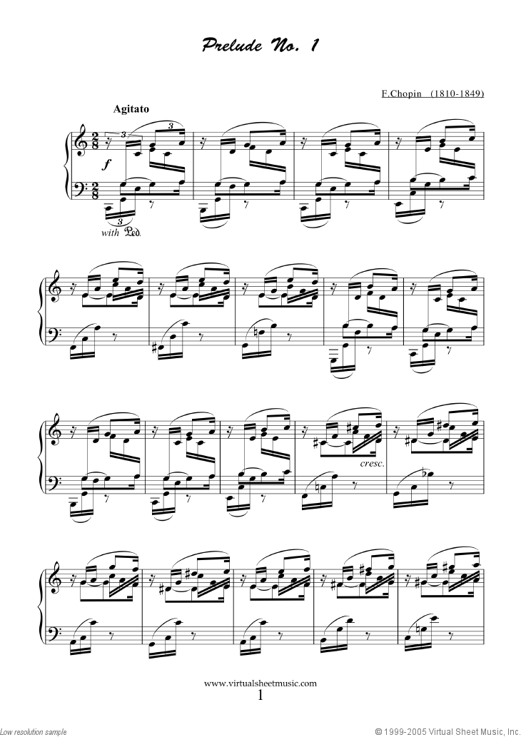 Chopin - Preludes Op.28 sheet music for piano solo [PDF]