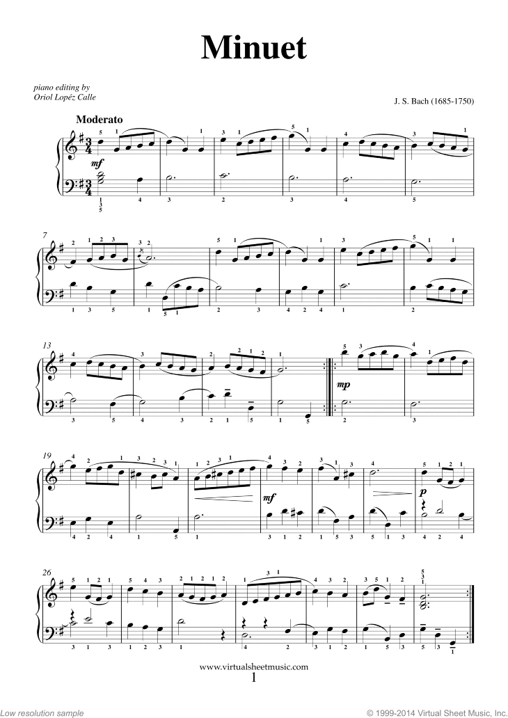 12 Easy Classical Pieces (coll.1) sheet music for piano solo
