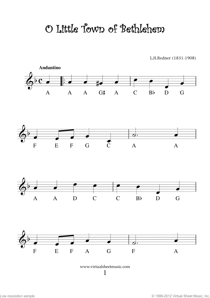 Free sheet music FLUTE - BEGINNER, VERY EASY - Download PDF, MP3 & MIDI