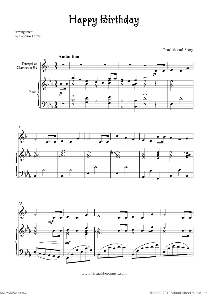 Santa lucia -synthesia -piano sheet music free download-piano.