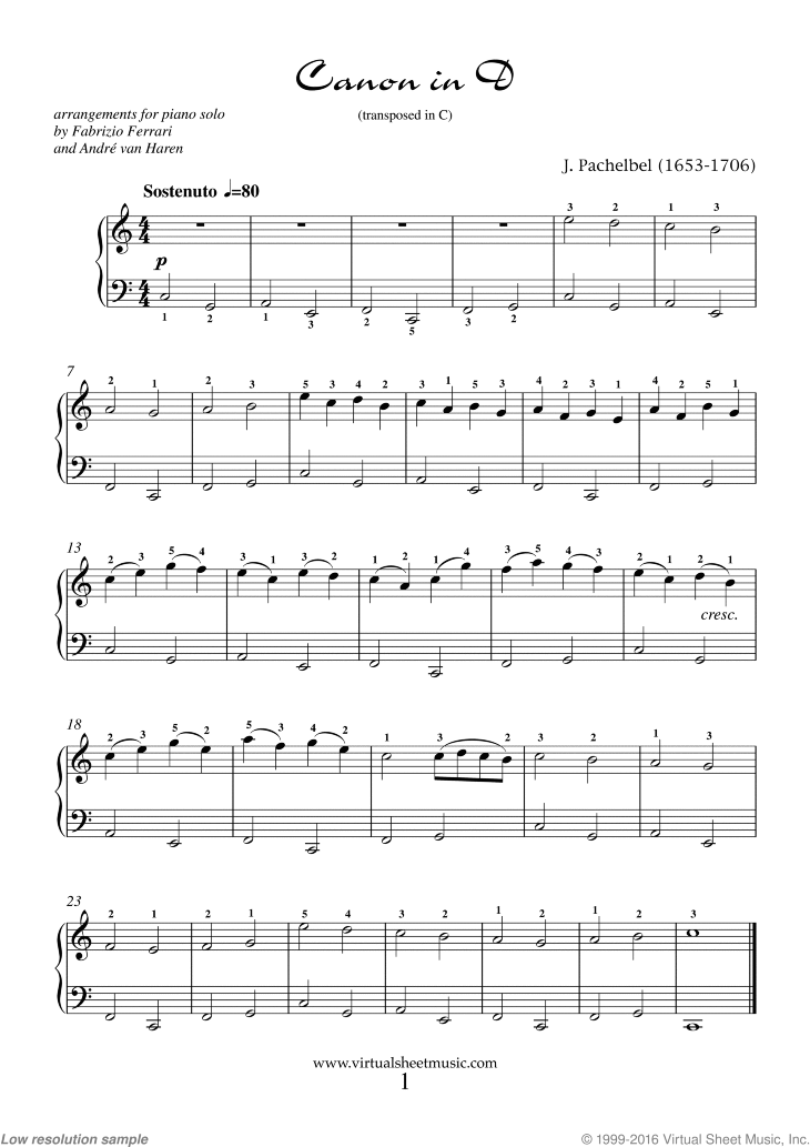 Valentine Sheet Music for piano solo "For Beginners"