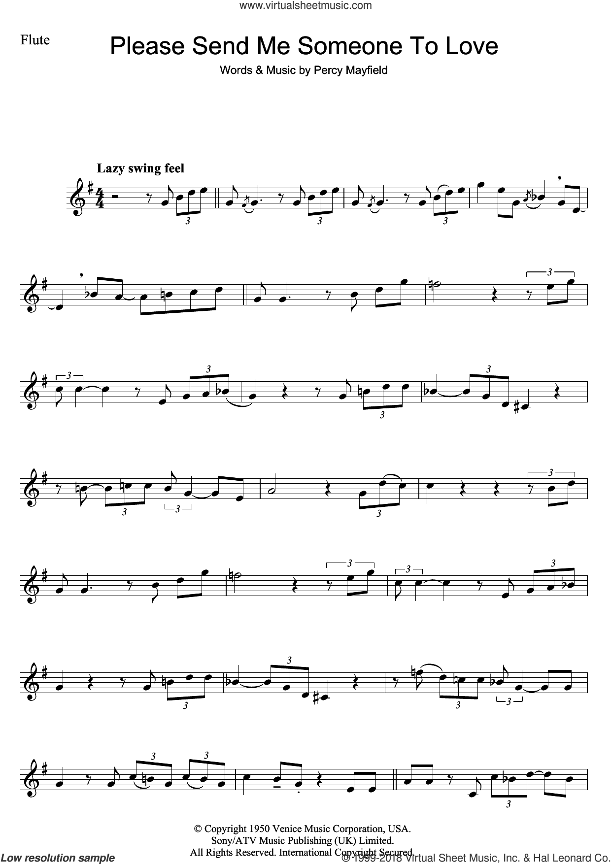 Mayfield - Please Send Me Someone To Love sheet music for ...