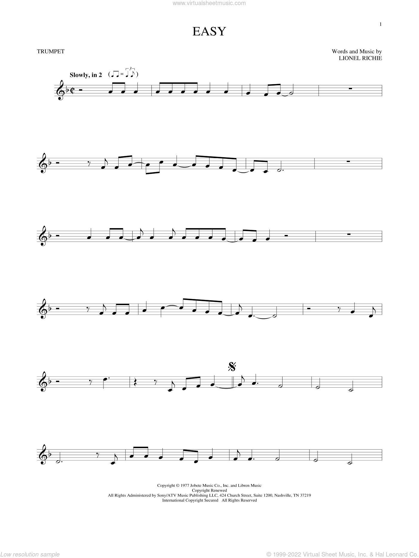 commodores-easy-sheet-music-for-trumpet-solo-pdf-interactive