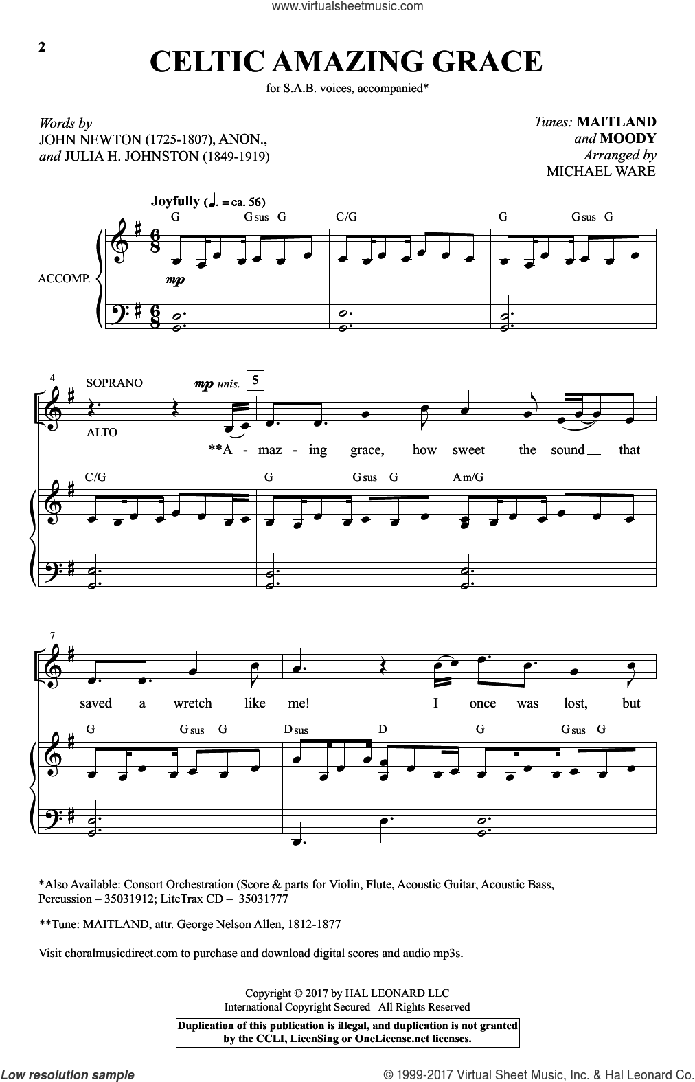 amazing grace abigaile johnson download music sheet pdf