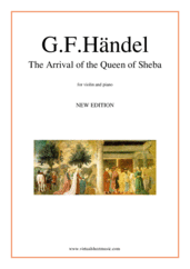 George Frideric Handel: Arrival of the Queen of Sheba sheet music to download instantly for violin & piano