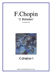 Frederic Chopin: Ballades Op.23 & Op.38 (coll. 1) sheet music to download for piano solo