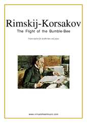 Nikolai Rimsky-Korsakov: The Flight of the Bumblebee sheet music to download for double-bass & piano