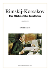Nikolai Rimsky-Korsakov: The Flight of the Bumblebee (parts) sheet music to download instantly for string trio
