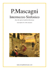 Pietro Mascagni: Intermezzo Sinfonico from Cavalleria Rusticana sheet music to download for violin