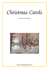 Christmas Sheet Music and Carols to download for tenor saxophone & piano