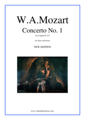 Wolfgang Amadeus Mozart: Concerto No.1 in G major K313 sheet music to download for flute & piano