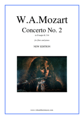 Wolfgang Amadeus Mozart: Concerto No.2 in D major K314 sheet music to download for flute & piano