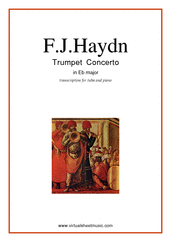 Franz Joseph Haydn: Concerto in Eb major sheet music to download for tuba / piano