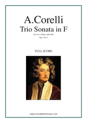 Arcangelo Corelli Trio Sonata in F major Op.1 No.1 (f.score)