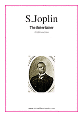 Scott Joplin: The Entertainer sheet music to download for flute & piano
